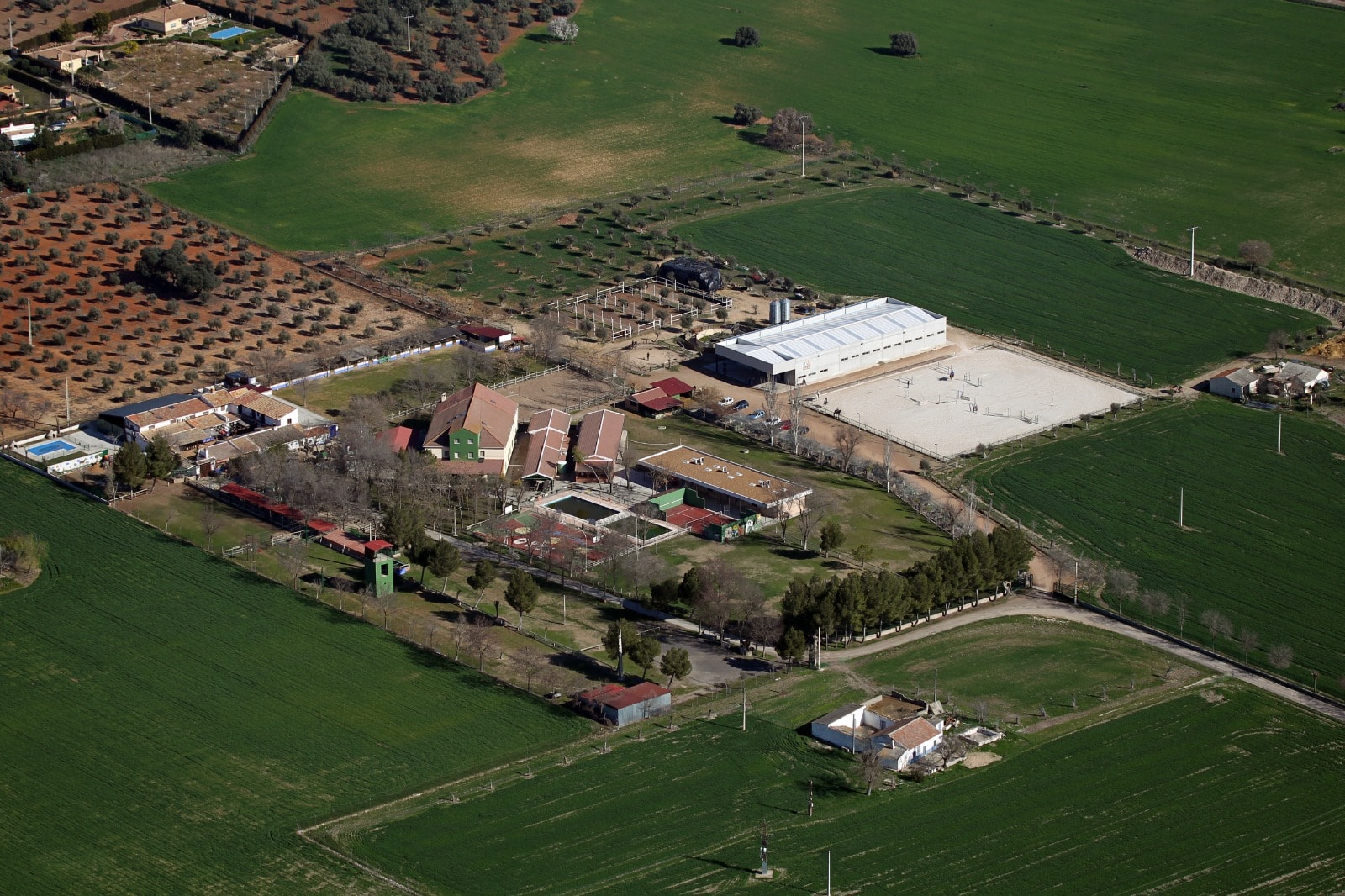 Vista de la finca Granja Orea